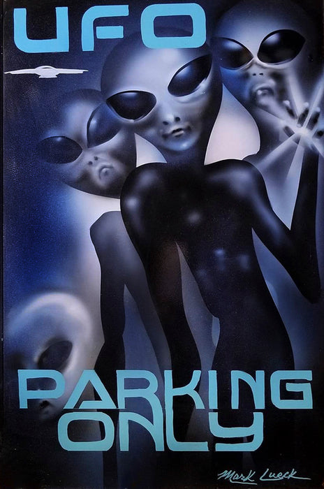 UFO Parking Only Art Rendering - Prints54.com