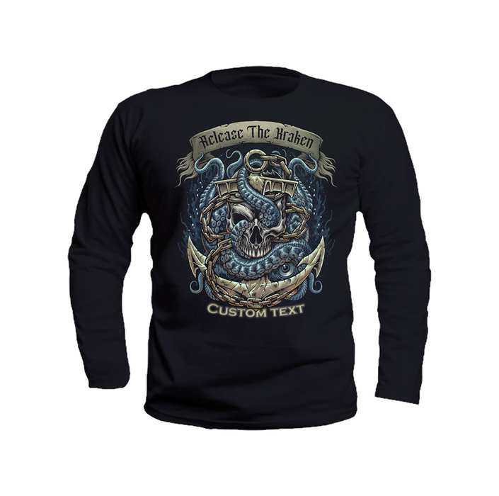 Release The Kraken US Navy Custom Military Long Sleeve T-Shirt