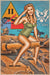 2nd Armored Division Beauty Sherman Tank WW2 Vintage Pin-Up Girl Art Rendering - Prints54.com