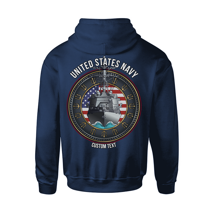 US Navy Arleigh Burke Class Destroyer DDG Custom Military Hoodie - Prints54.com