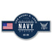 USS Emory S Land AS-39 NB Guam Guam US Navy Warship Ribbon 5 Inch Military Decal - Prints54.com