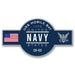 USS Mobile Bay CG-53 US Navy Warship Ribbon 5 Inch Military Decal - Prints54.com