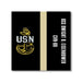 USS Dwight D Eisenhower CVN-69 US Navy Chief Khaki Line 5 Inch Military Split Decal - Prints54.com