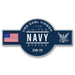 USS Carl Vinson CVN-70 US Navy Warship Ribbon 5 Inch Military Decal - Prints54.com