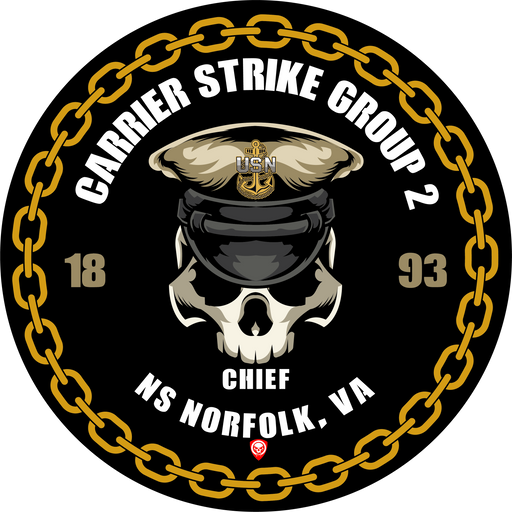 Carrier Strike Group 2 CSG-2 NS Norfolk VA US Navy Chief 5 Inch Military Decal - Prints54.com