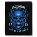 USS Sampson DDG-102 US Navy Davy Jones The Sea Is Ours Military Metal Sign - Prints54.com