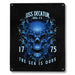 USS Decatur DDG-73 US Navy Davy Jones The Sea Is Ours Military Metal Sign - Prints54.com