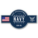 USS McCampbell DDG-85 US Navy Warship Ribbon 5 Inch Military Decal - Prints54.com