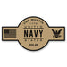 USS Mustin DDG-89 US Navy Chief Khaki Goatlocker 5 Inch Decal - Prints54.com