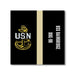 USS Bainbridge DDG-96 US Navy Chief Khaki Line 5 Inch Military Split Decal - Prints54.com