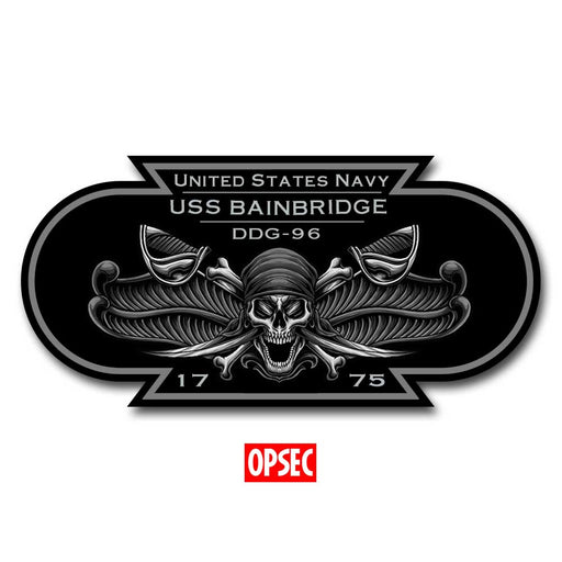 USS Bainbridge DDG-96 US Navy Chief 5 Inch Military Decal - Prints54.com