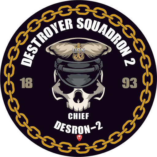 Destroyer Squadron 2 DESRON-2 US Navy Chief 5 Inch Military Decal - Prints54.com