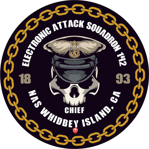 Electronic Attack Squadron 142 VAQ-142 NAS Whidbey Island CA US Navy Chief 5 Inch Military Decal - Prints54.com