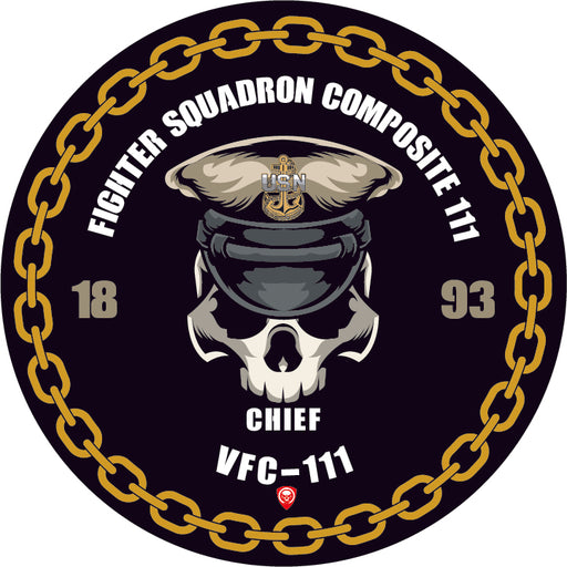 Fighter Squadron Composite 111 VFC-111 NAS Key West FL US Navy Chief 5 Inch Military Decal - Prints54.com