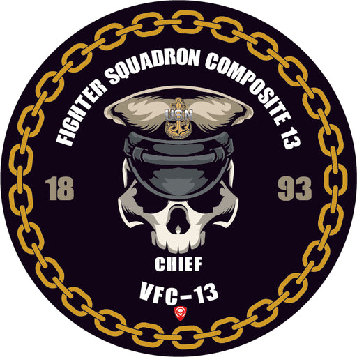 Fighter Squadron Composite 13 VFC-13 NAS Fallon NV US Navy Chief 5 Inch Military Decal - Prints54.com