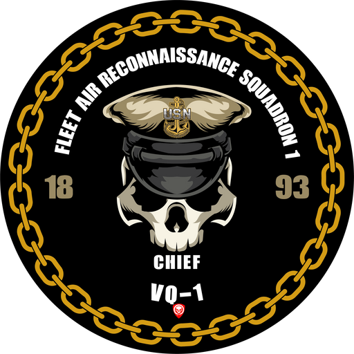 Fleet Air Reconnaissance Squadron 1 VQ-1 US Navy Chief 5 Inch Military Decal - Prints54.com