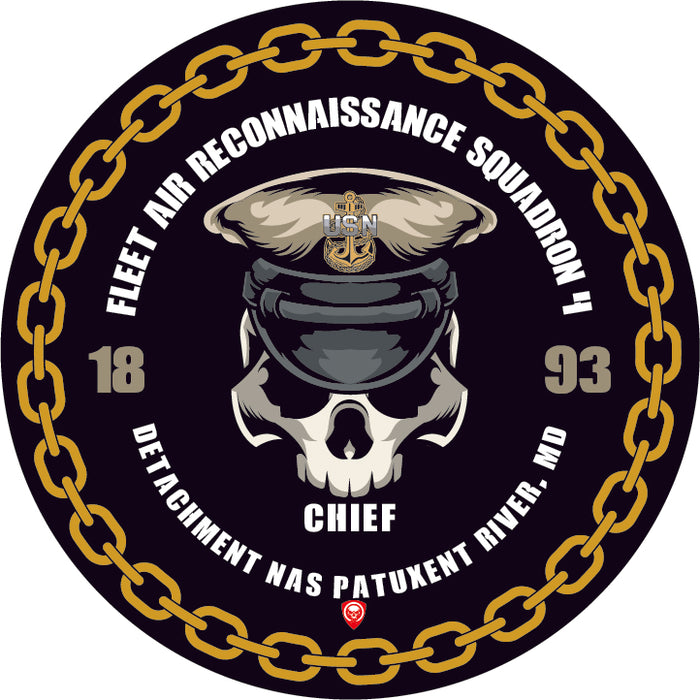 Fleet Air Reconnaissance Squadron 4 VQ-4 Detachment NAS Patuxent River MD US Navy Chief 5 Inch Military Decal - Prints54.com