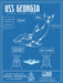 USS Georgia SSGN-729 US Navy Submarine Silent Service Dolphin Poster - Prints54.com