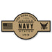 USS Mesa Verde LPD-19 US Navy Chief Khaki Goatlocker 5 Inch Decal - Prints54.com