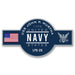 USS John P Murtha LPD-26 US Navy Warship Ribbon 5 Inch Military Decal - Prints54.com