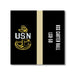 USS Carter Hall LSD-50 NAB Little Creek VA US Navy Chief Khaki Line 5 Inch Military Split Decal - Prints54.com