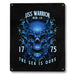 USS Warrior MCM-10 US Navy Davy Jones The Sea Is Ours Military Metal Sign - Prints54.com