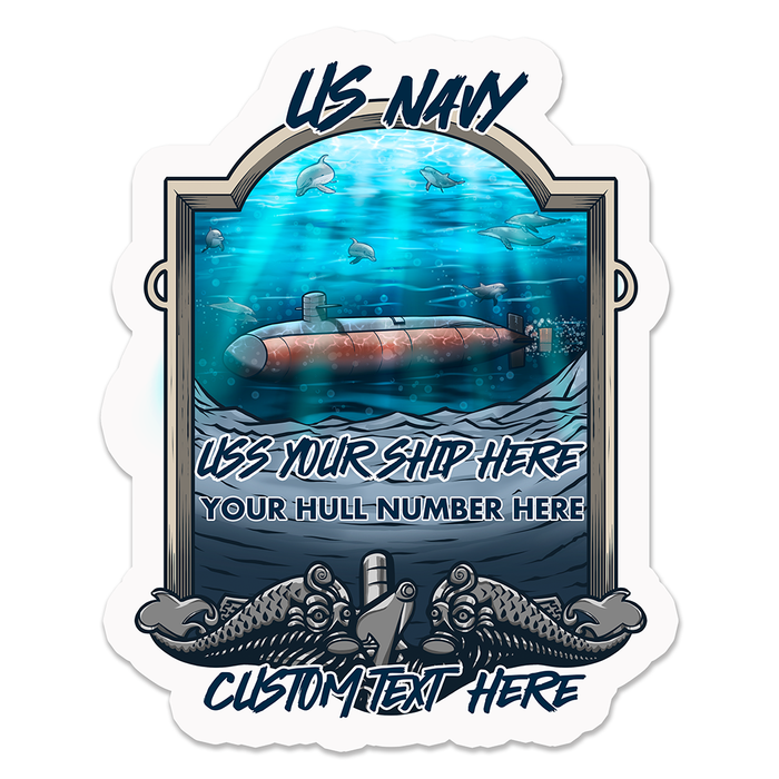 Ohio Class Submarine Silent Service Custom US Navy Military Decal - Prints54.com