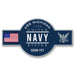 USS Michigan SSGN-727 US Navy Warship Ribbon 5 Inch Military Decal - ElephantWalkDesigns.com