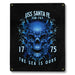 USS Santa Fe SSN-763 US Navy Davy Jones The Sea Is Ours Military Metal Sign - Prints54.com