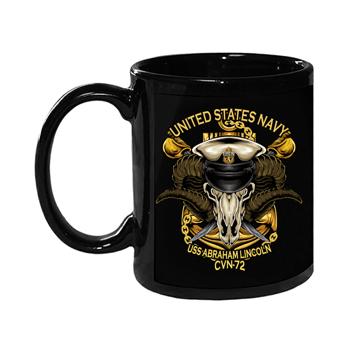 USS Abraham Lincoln CVN-72 NAS North Island CA US Navy Chief Goat Locker CPO 15 Ounce Coffee Mug - ElephantWalkDesigns.com