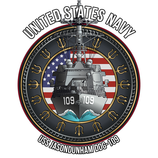 USS Jason Dunham DDG-109 US Navy Arleigh Burke Class Destroyer Military Decal - Prints54.com