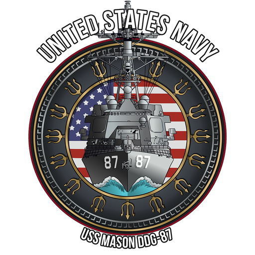 USS Mason DDG-87 US Navy Arleigh Burke Class Destroyer Military Decal - Prints54.com