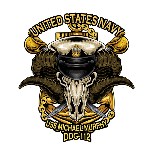 USS Michael Murphy DDG-112 US Navy Chief Warship USN Pride 5 Inch Military Decal - ElephantWalkDesigns.com