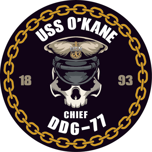 USS O'Kane DDG-77 US Navy Chief 5 Inch Military Decal - Prints54.com