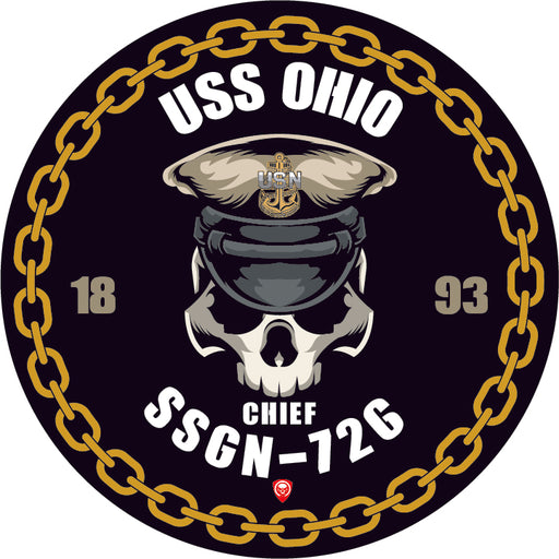 USS Ohio SSGN-726 US Navy Chief 5 Inch Military Decal - Prints54.com