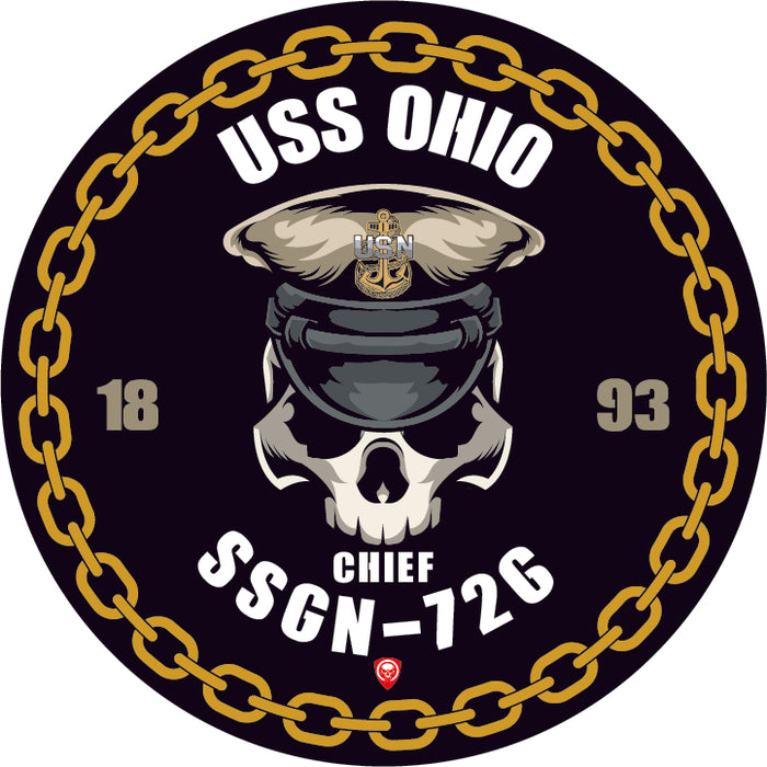 USS Ohio SSGN-726 US Navy Chief 5 Inch Military Decal - Prints54.com