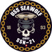 USS Seawolf SSN-21 US Navy Chief 5 Inch Military Decal - Prints54.com