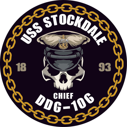 USS Stockdale DDG-106 US Navy Chief 5 Inch Military Decal - Prints54.com