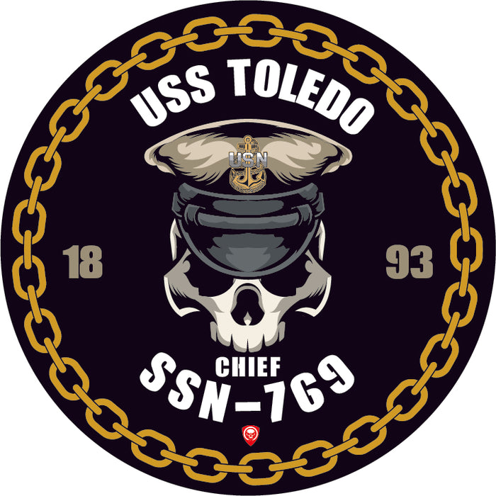 USS Toledo SSN-769 US Navy Chief 5 Inch Military Decal - Prints54.com