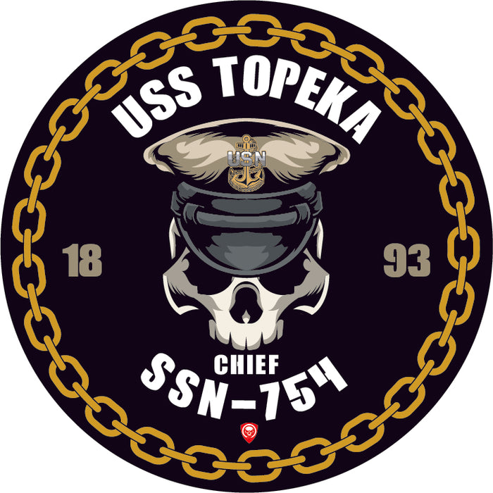 USS Topeka SSN-754 US Navy Chief 5 Inch Military Decal - Prints54.com