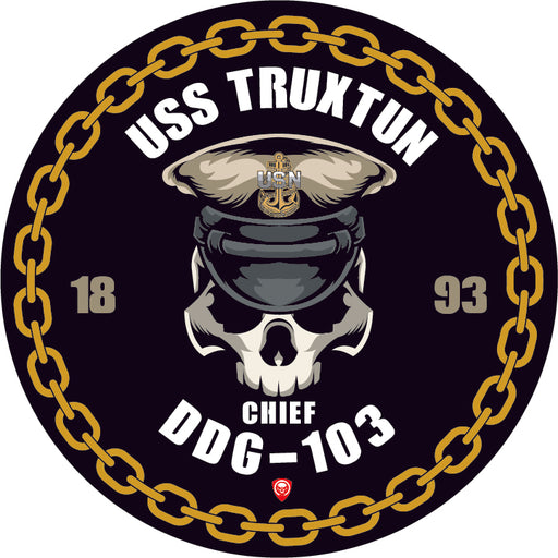 USS Truxtun DDG-103 US Navy Chief 5 Inch Military Decal - Prints54.com