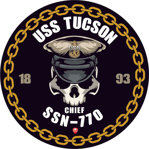 USS Tucson SSN-770 US Navy Chief 5 Inch Military Decal - Prints54.com