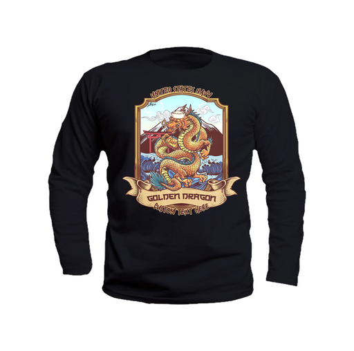 Golden Dragon Westpac Deployment Custom Military Long Sleeve T-Shirt - Prints54.com