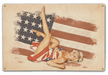 American Salute Patriotic Vintage Pin-Up Girl Art Rendering - Prints54.com