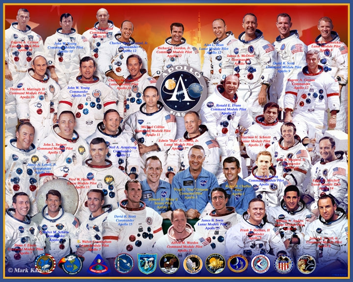 Apollo Astronauts Art Rendering - Prints54.com