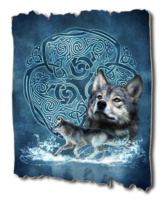 Celtic Wolf Art Rendering - Prints54.com