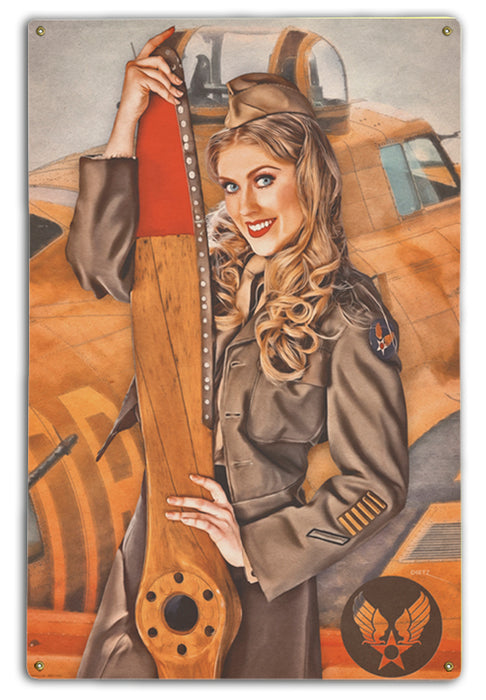 Aviation Alisha Pin-Up Art Rendering - Prints54.com