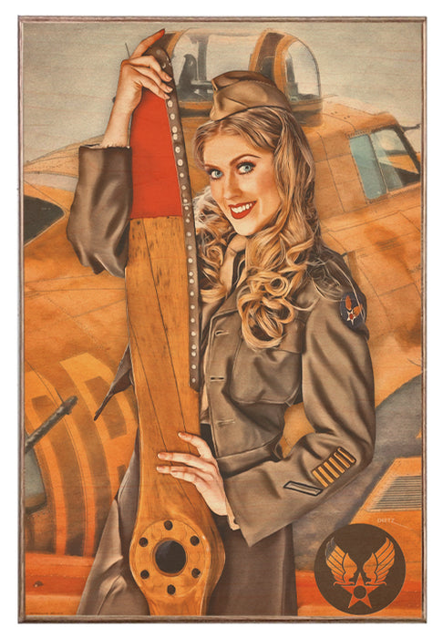 Aviation Alisha Pin-Up Art Rendering - Prints54.com