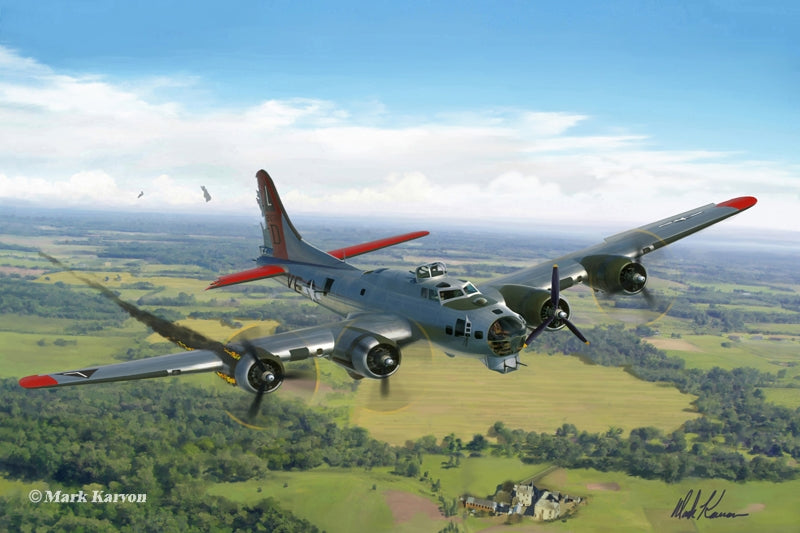 B-17 Flying Fortress Art Rendering - Prints54.com