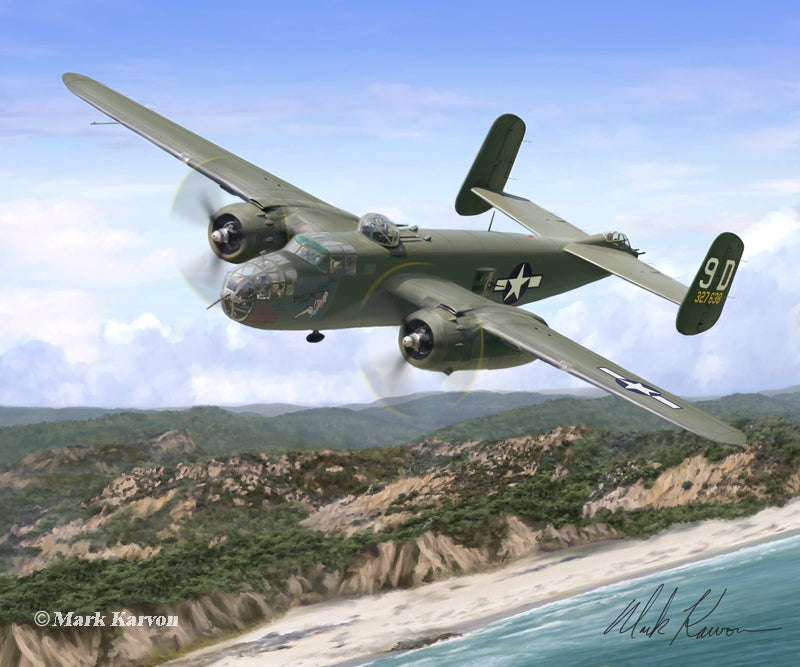 B-25 Mitchell Art Rendering - Prints54.com